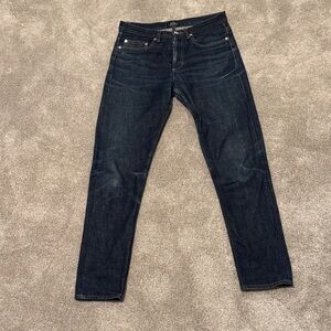 A.P.C Men's Dark Blue Jeans